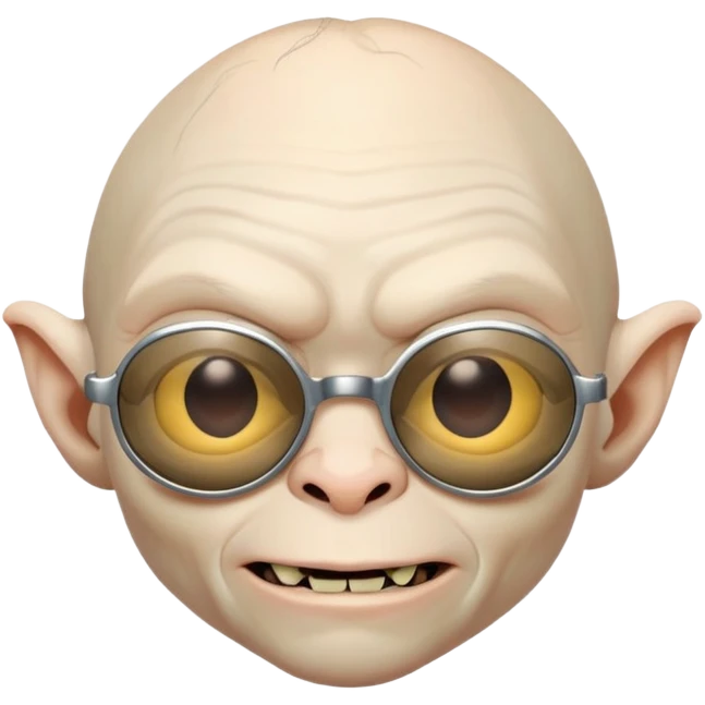 Gollum in sunglasses emoji