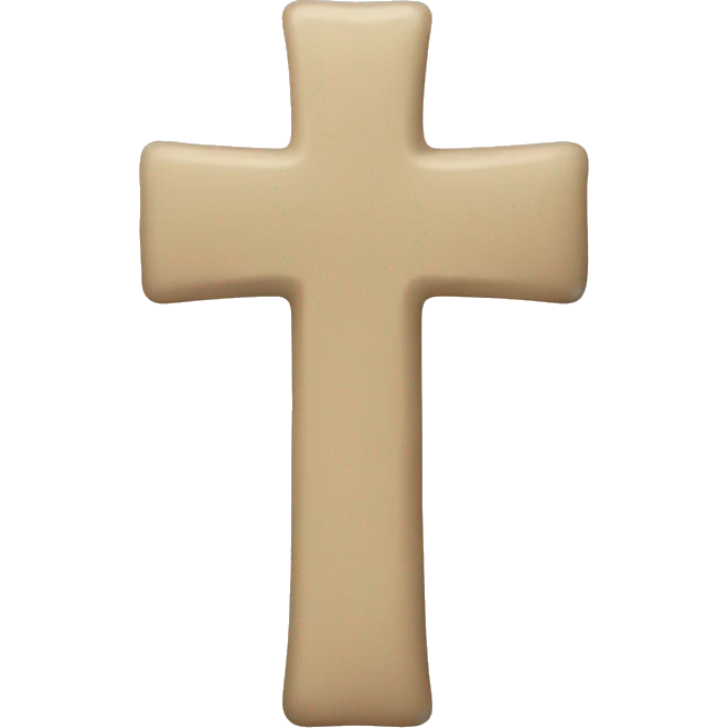 Beige cross emoji