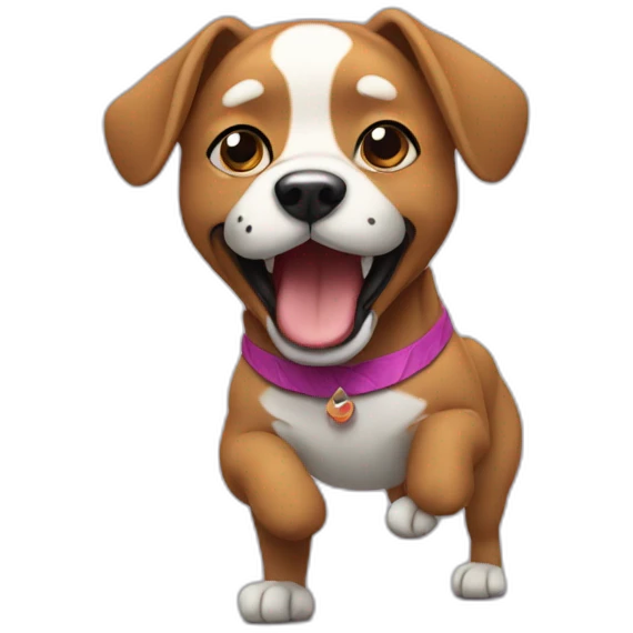 Chien qui dance emoji