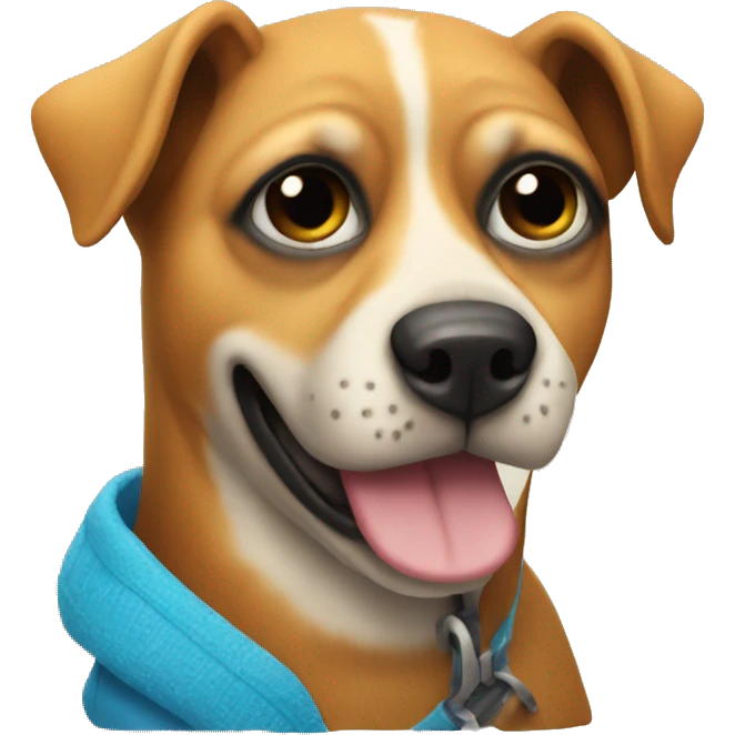 Dog with a ski mask  emoji
