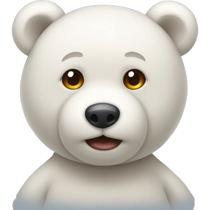 White teddy bear emoji same as iOS teddy bear emoji emoji