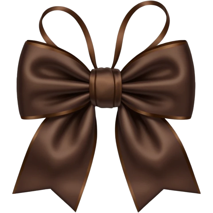 dark brown bow emoji