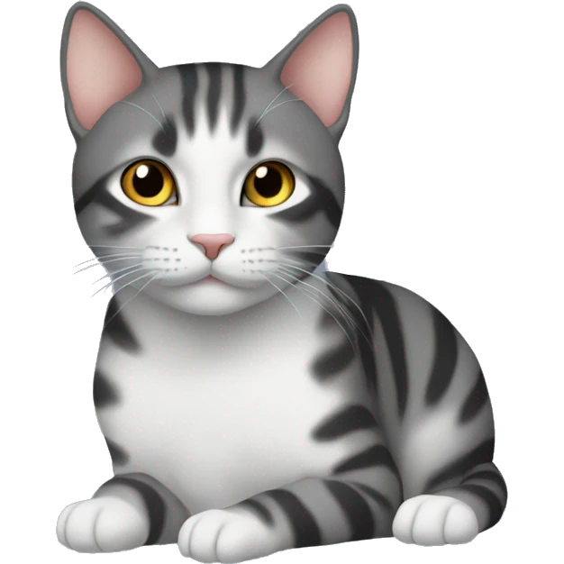 Котик серый  emoji
