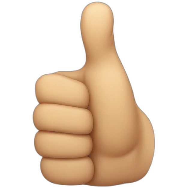 strong man thumbs up emoji
