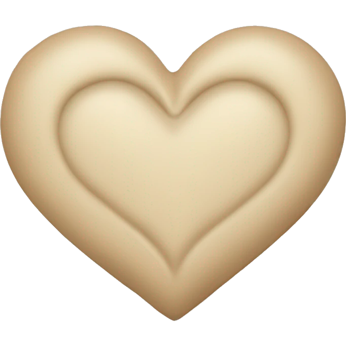 Beige Herz emoji