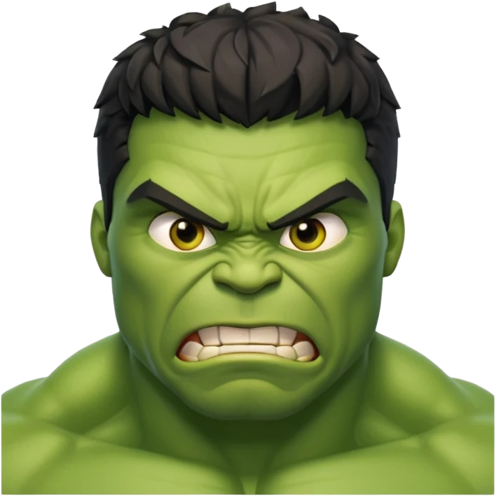 Hulk with full body empji style emoji