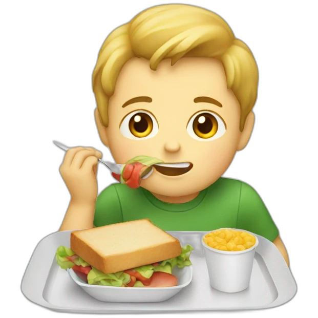 Kid eating your Lunch  emoji