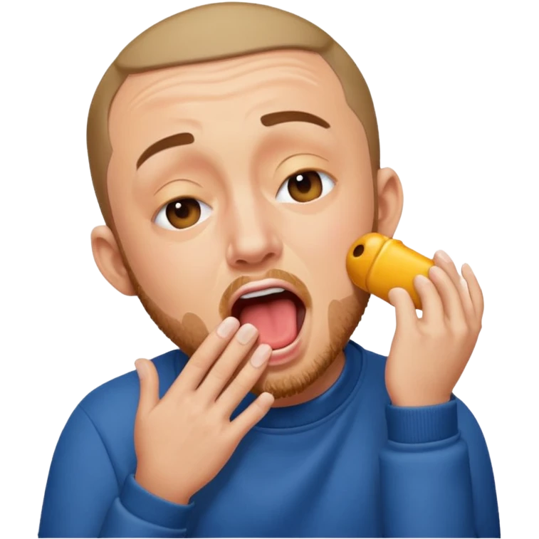 mac miller yawning emoji emoji