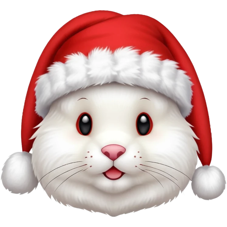 Peluche lapin noel emoji