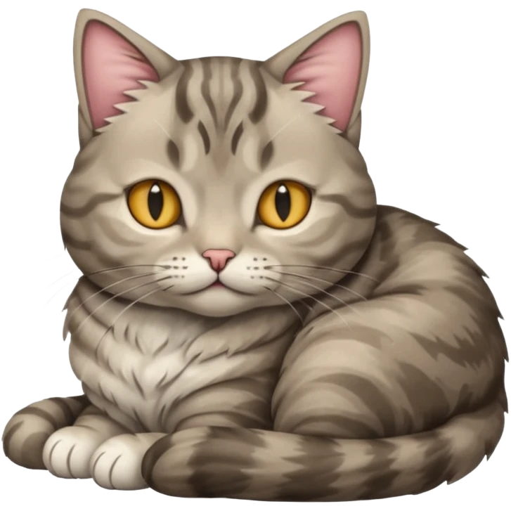 an ear-folded cat emoji