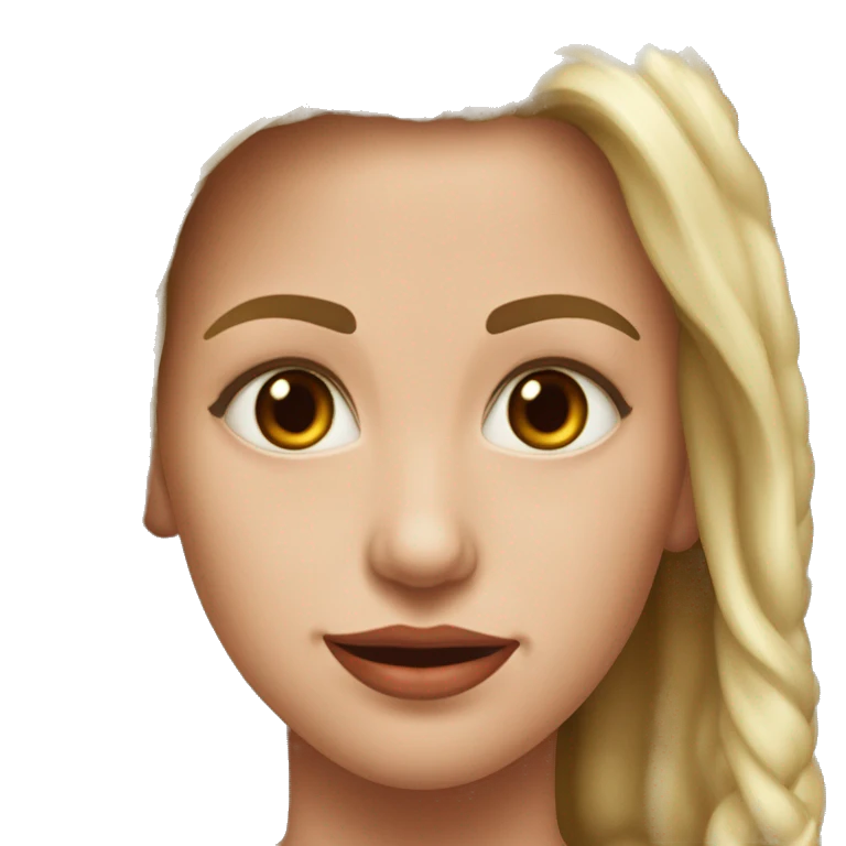 Девушка с красными волосами грустная emoji