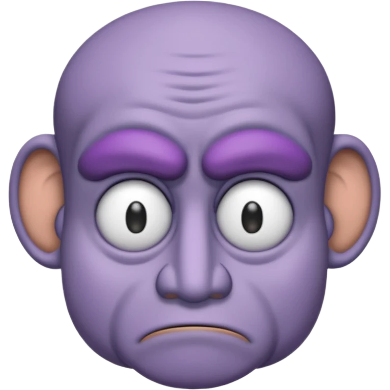 Squidward is moody emoji