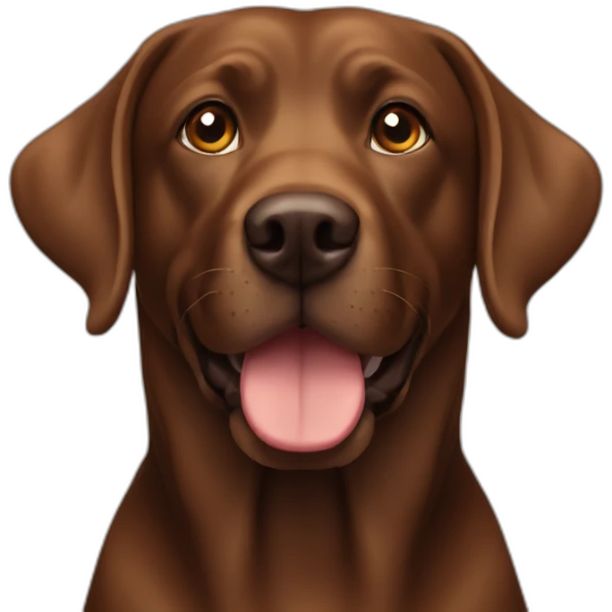 Brown lab emoji