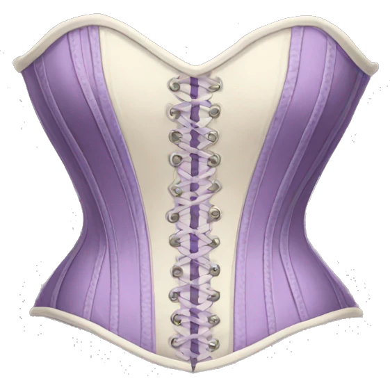 Lilac ivory corset  emoji