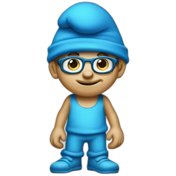 Brainy Smurf emoji