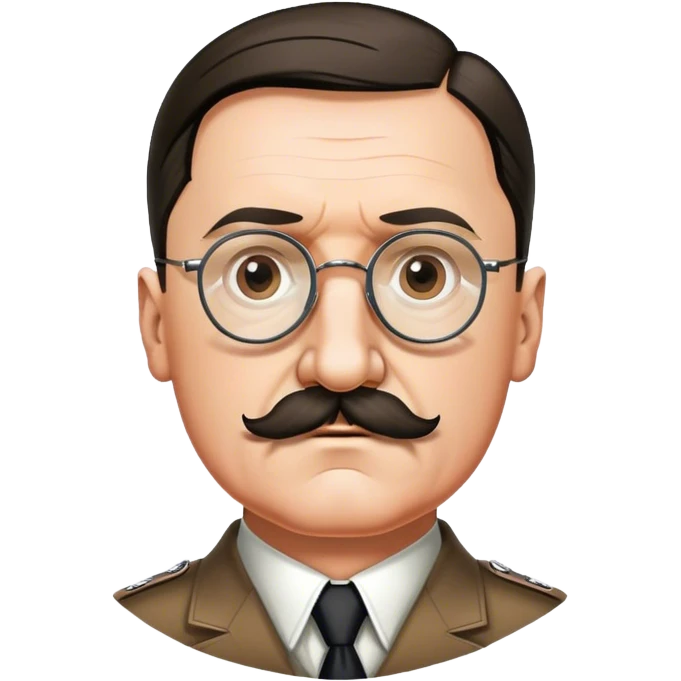 Adolf hitler  add glasses and more Hitler mustach emoji