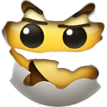 angry emoji holding an egg emoji