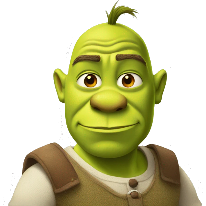 Shrek with a polo emoji
