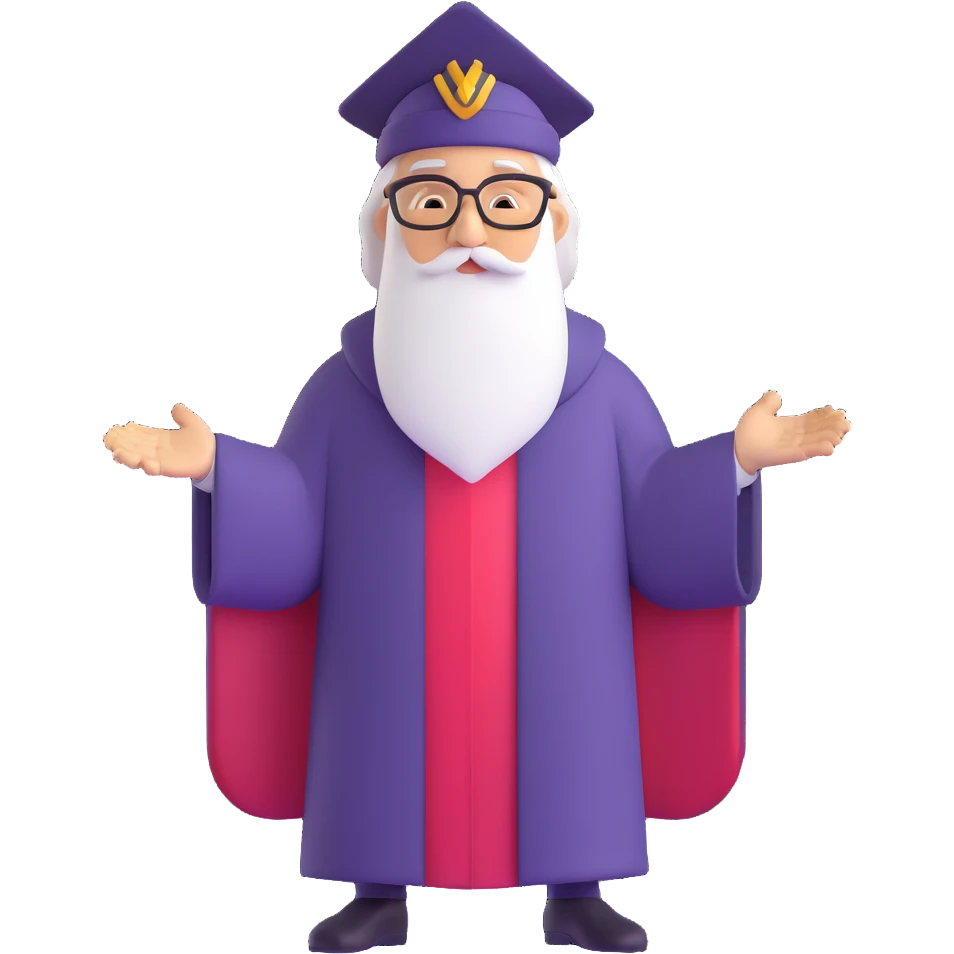 wise business mentor character emoji