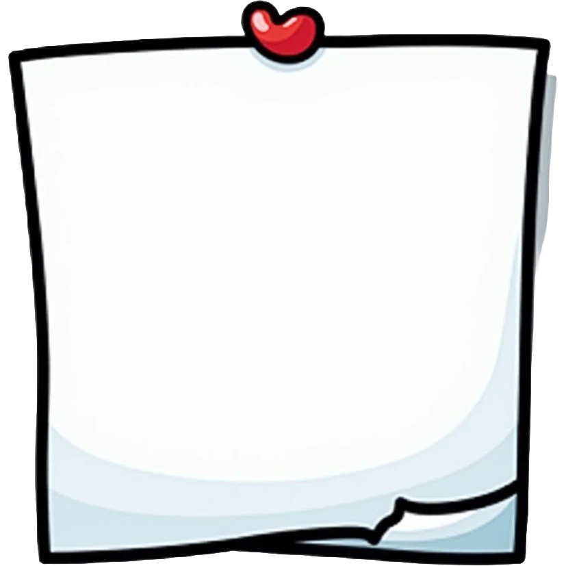Blank sticky note, empty, no text or decoration emoji