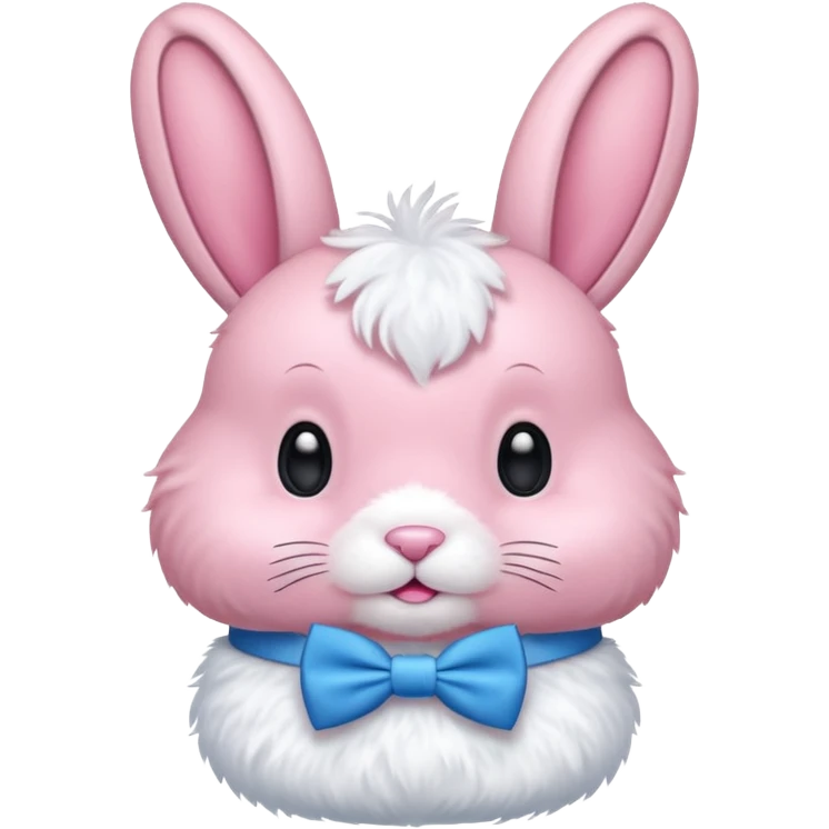 pink bunny with bowtie emoji