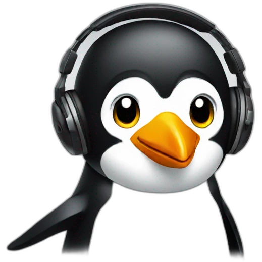 Dj penguin emoji