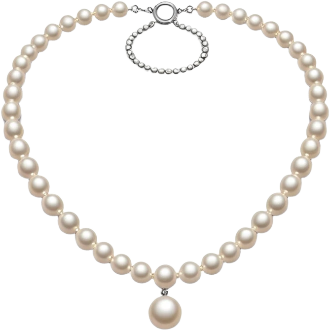 pearl necklace emoji