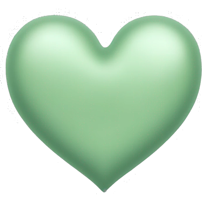 light sage green heart emoji