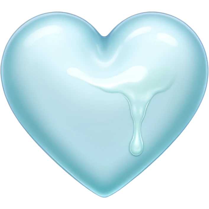 white heart slime (no face) emoji