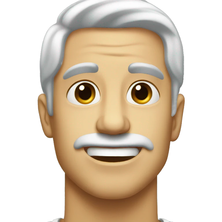 guy very long face jaw on the emoji