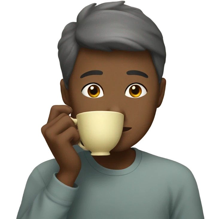 Siping a tea just watching  emoji
