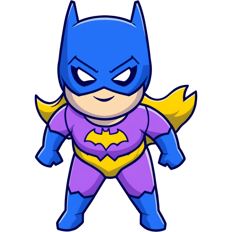 Batgirl superhero emoji