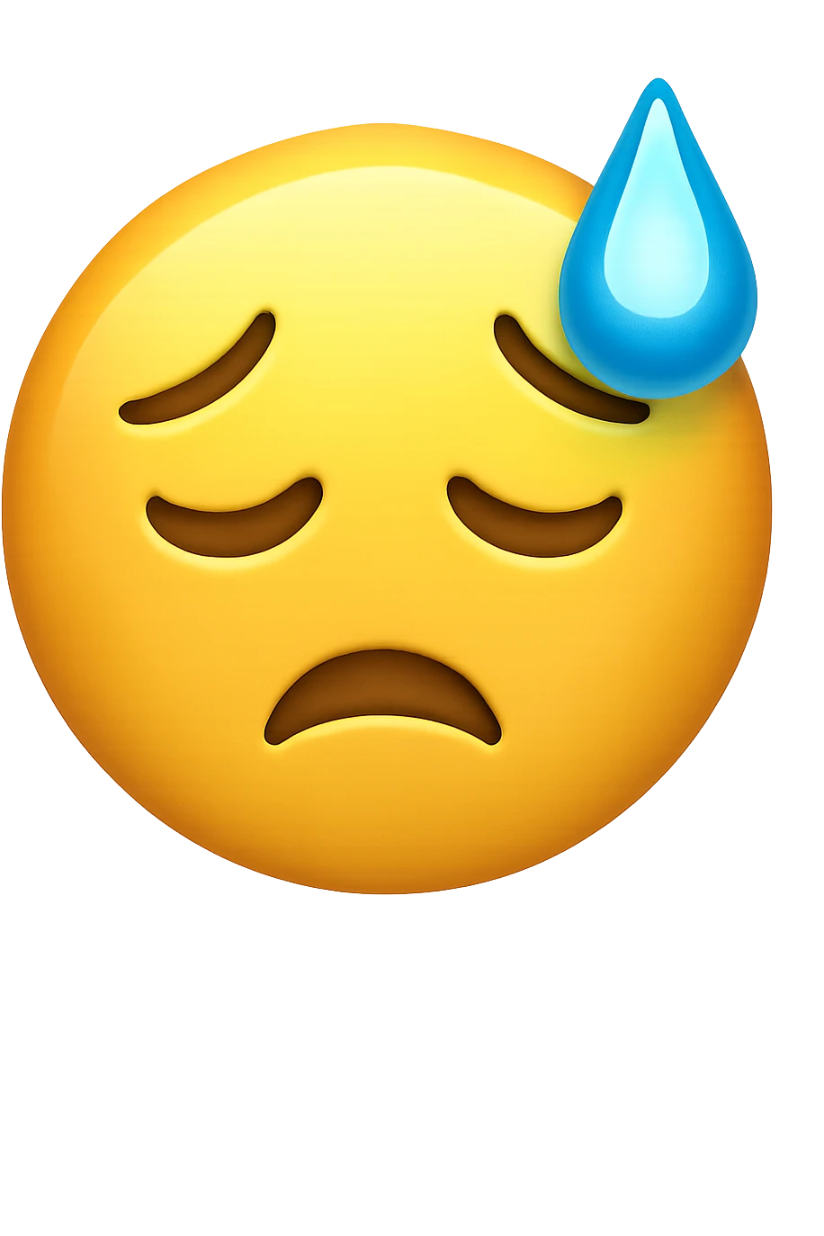sudorazione fredda emoji stile iphone emoji