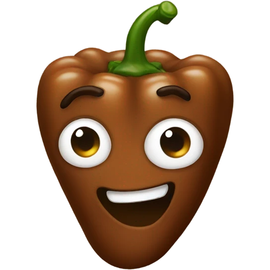 Brown pepper emoji