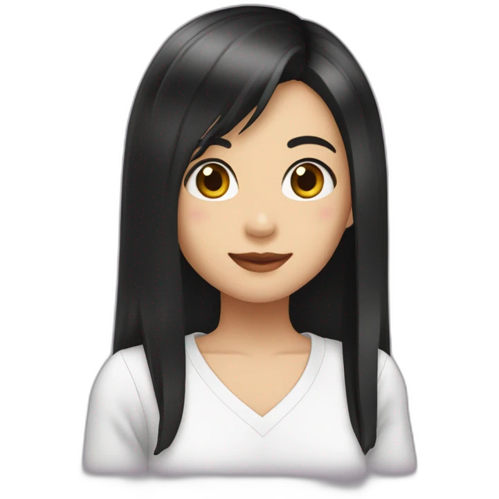 Sudo Maimi（Girl・Whitening・Long hair・Black Hair） emoji