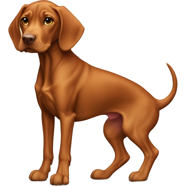 Vizsla on dragon’s back emoji