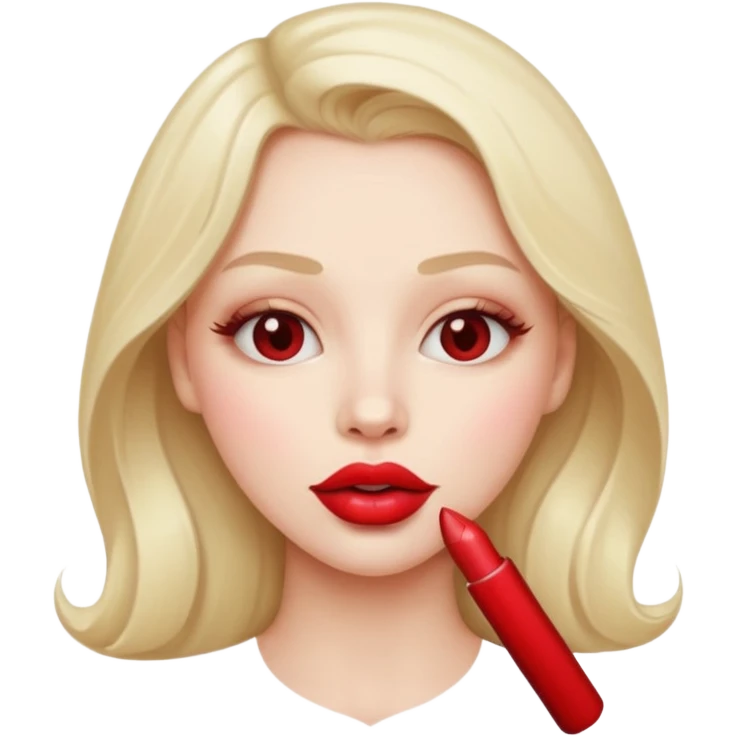 Heart lip biting emoji