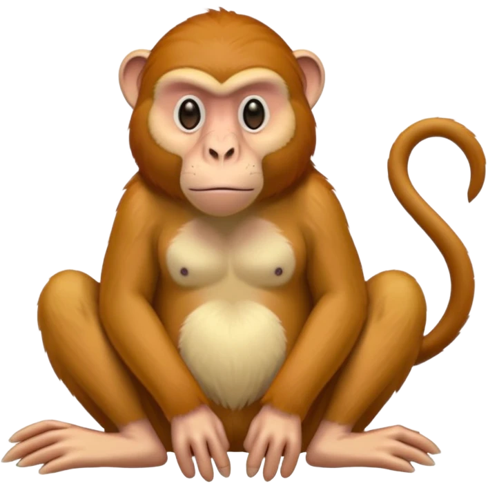 proboscis monkey with long nose emoji