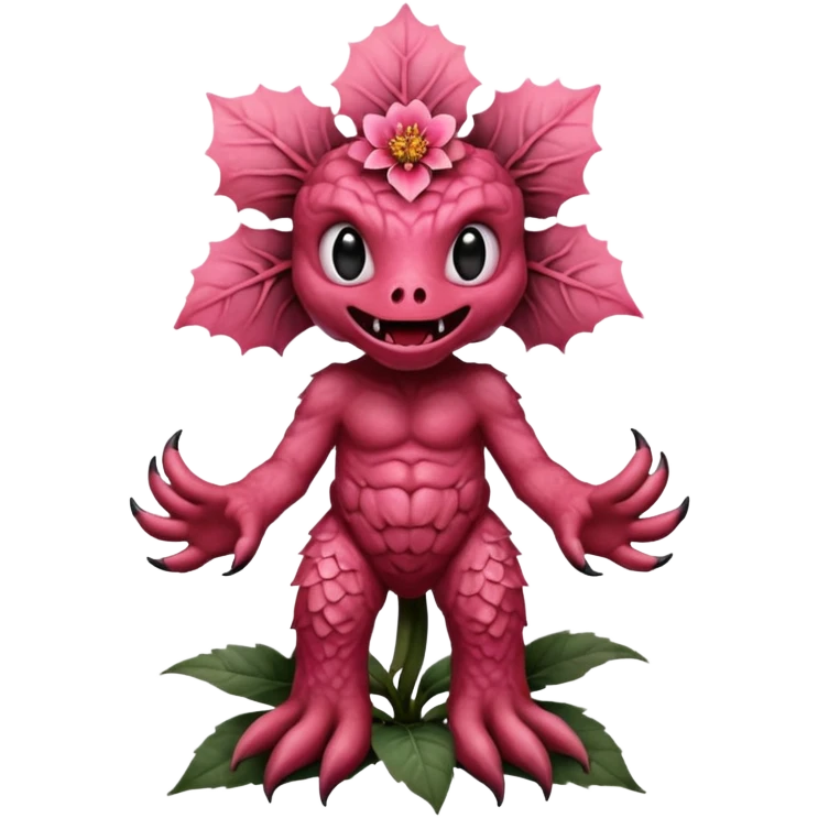 a flower like a monster a demogorgon basically but without e emoji