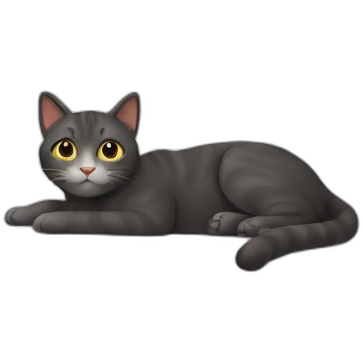 Cat on bed emoji