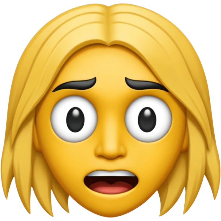 Ojos X boca ondulada y con lengua afuera como el logo de nirvana emoji