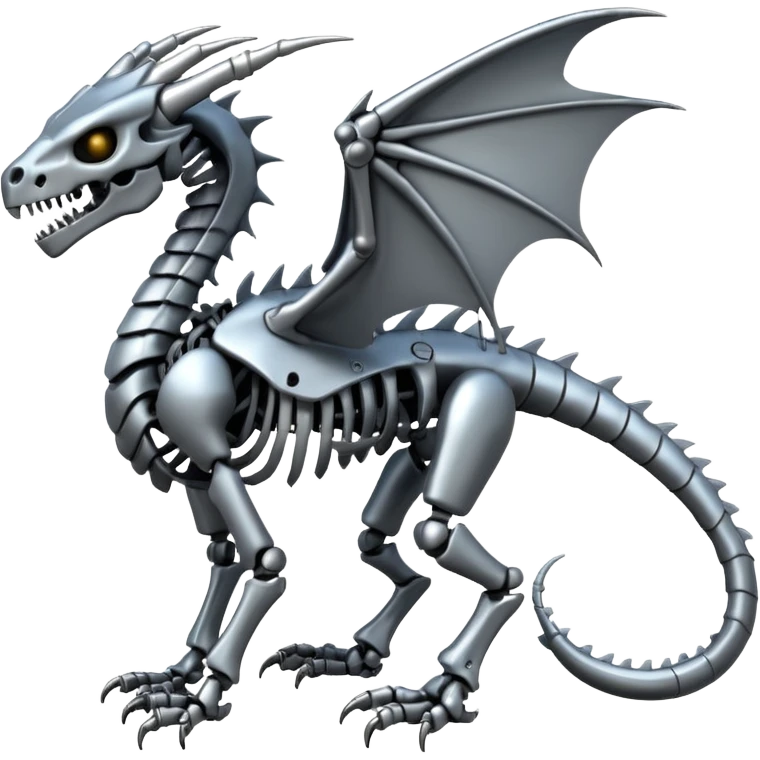 A skeleton robot dragon  emoji
