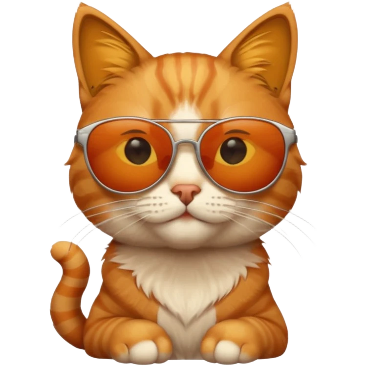 Cat wearing sunglasses emoji
