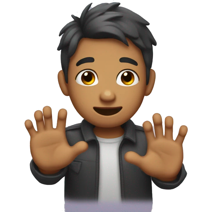 Super shy, while blushing and touching fingers  emoji