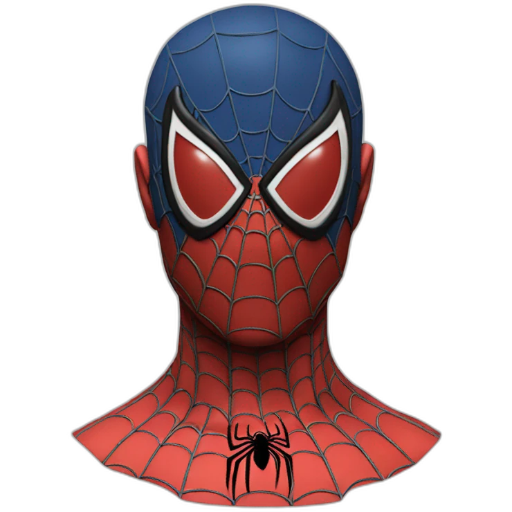Spiderman bust emoji