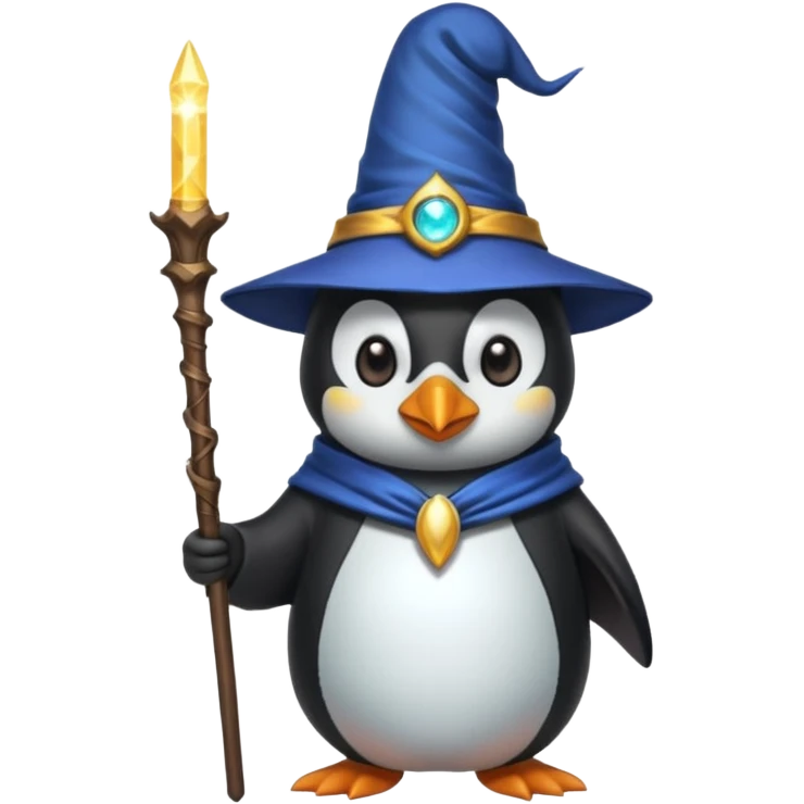 Penguin Wizard emoji