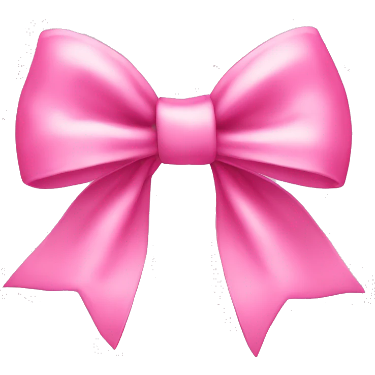 Pink cute bow emoji