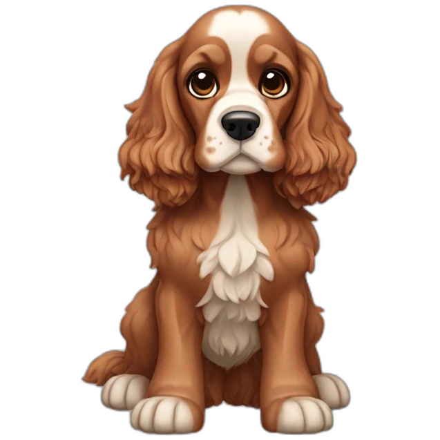 Dog-english-cocker-spaniel-full-body emoji