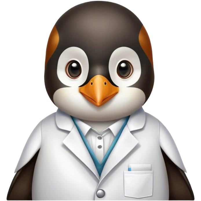 Penguin einshtein emoji