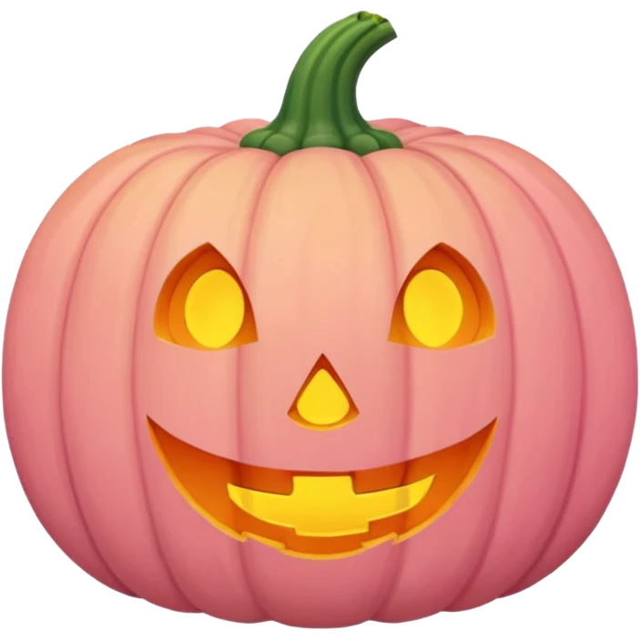 pumpkin pastel pink  emoji